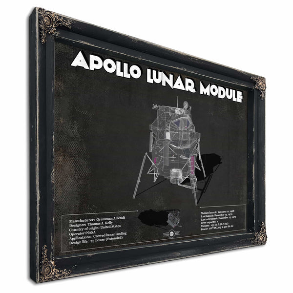 Apollo Lunar Module (LEM) NASA Aviation Blueprint Print