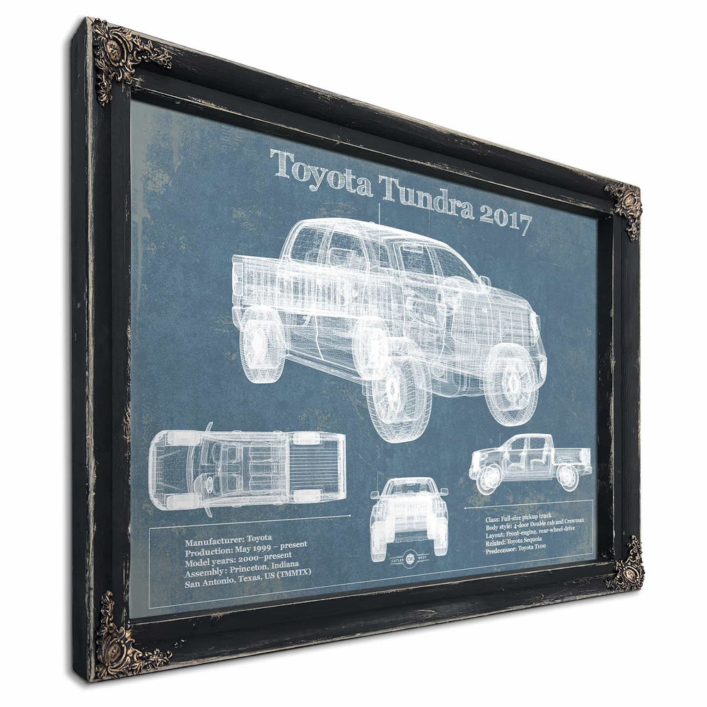 Toyota Tundra 2017 Vintage Blueprint Auto Print