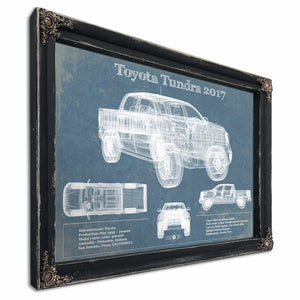 Toyota Tundra 2017 Vintage Blueprint Auto Print