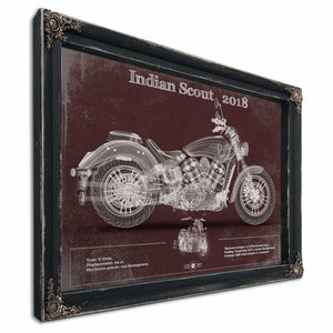 Indian Scout 2018 Motorcycle Patent Print