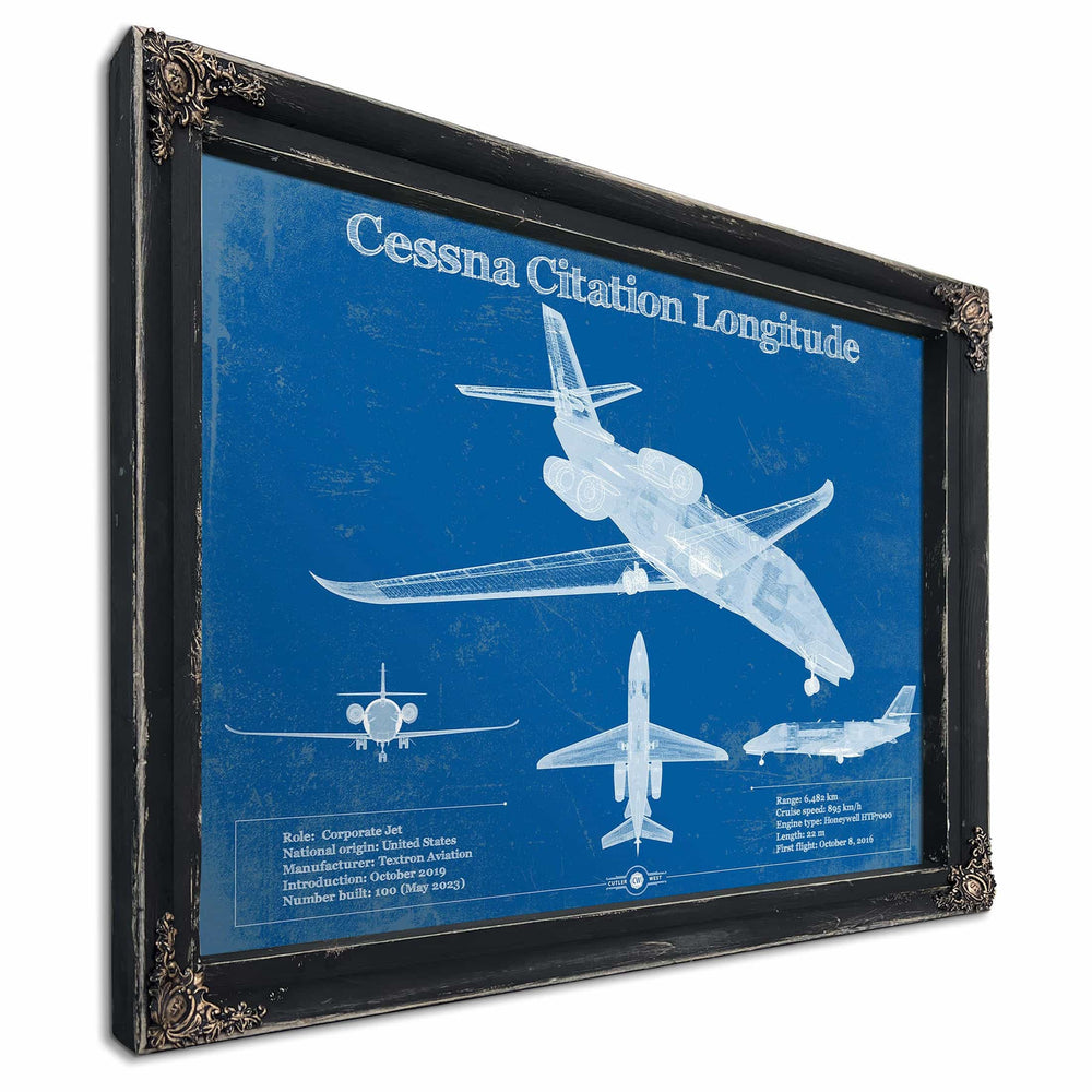 Cessna Citation Longitude Original Blueprint Art
