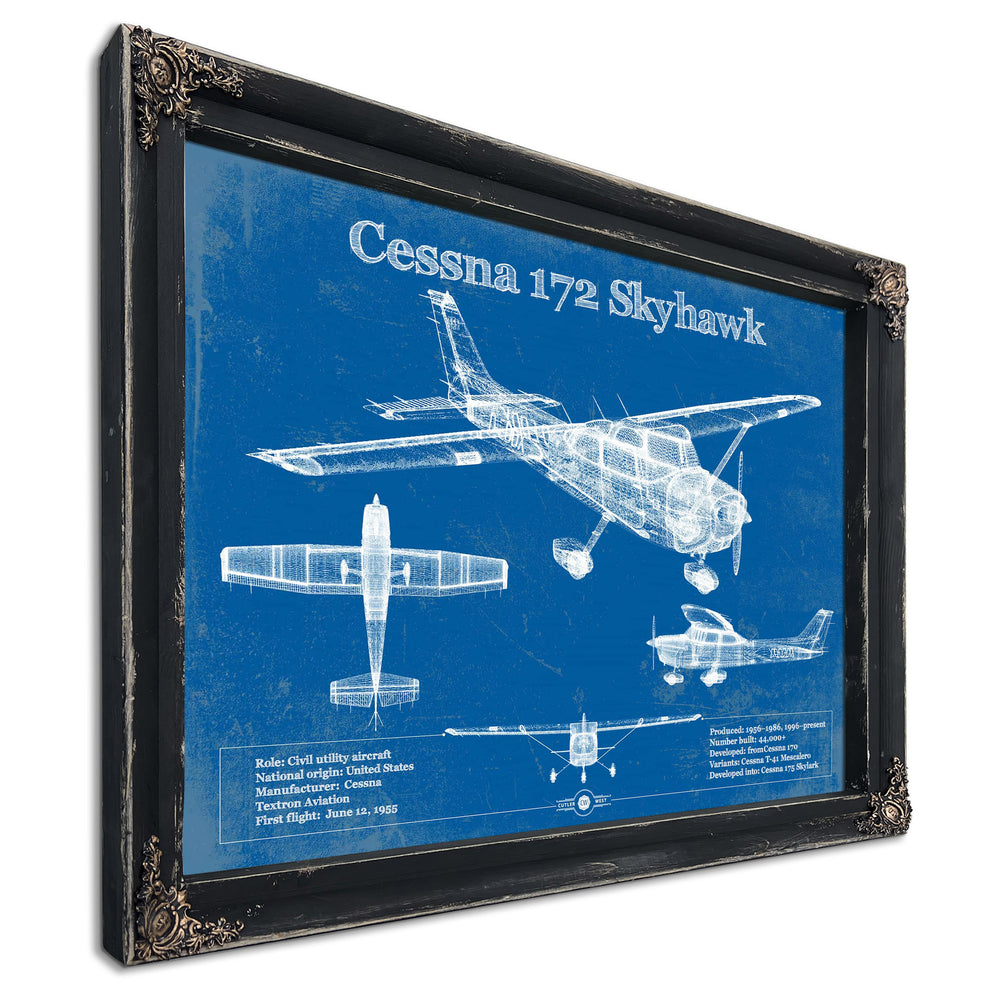 Cessna 172 Skyhawk Original Blueprint Art