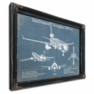 McDonnell Douglas MD-11 Vintage Aviation Blueprint Print