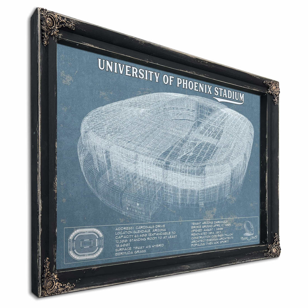 Arizona Cardinals University Of Phoenix Stadium Vintage Football Print
