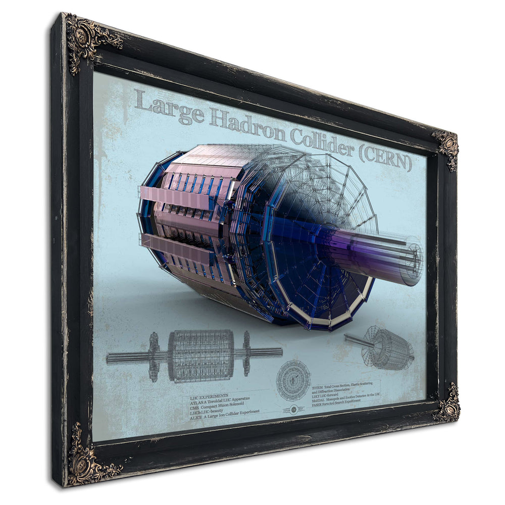 Large Hadron Collider CERN Blueprint Wall Art