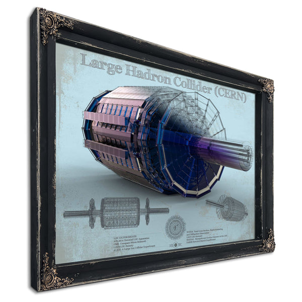Large Hadron Collider CERN Blueprint Wall Art