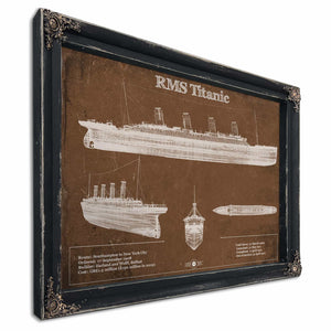 Titanic Blueprint Original Wall Art