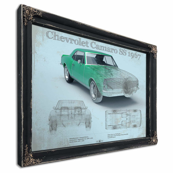 1967 Camaro SS 1967 Original Vintage Car Print
