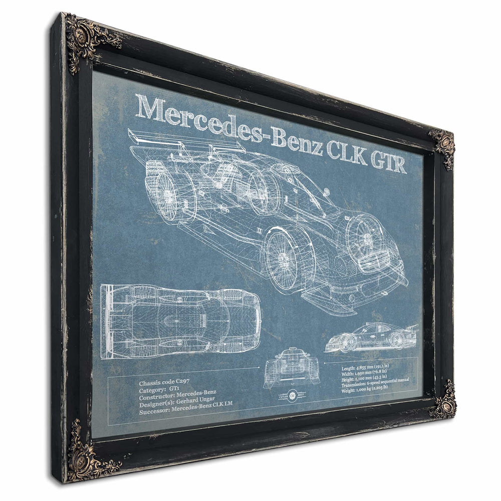 Mercedes-Benz CLK GTR Original Blueprint Art