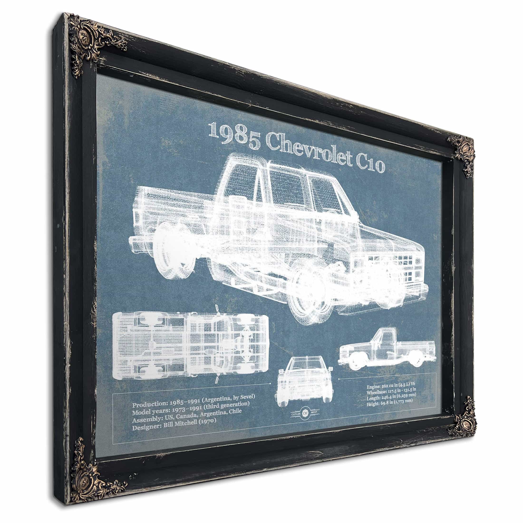 1985 Chevy C10 Wall Art Print | Cutler West