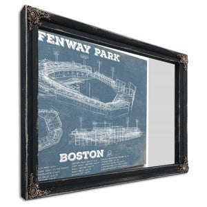 Vintage Boston Red Sox - Fenway Park Baseball Print