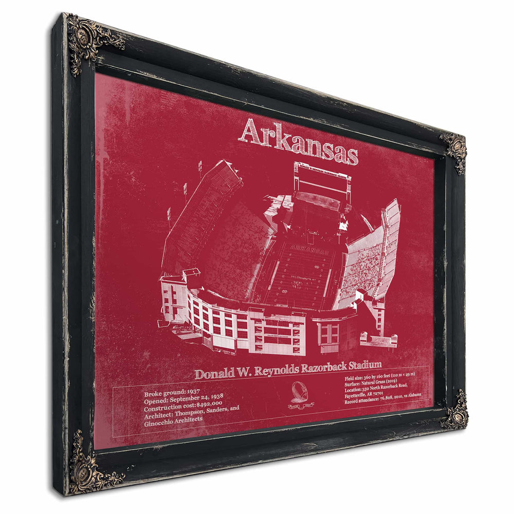 Donald W. Reynolds Razorback Stadium Art - Arkansas Razorbacks Football Art