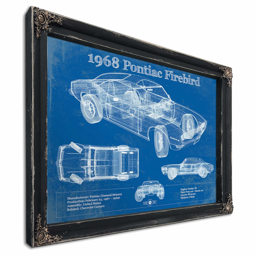 1968 Pontiac Firebird Vintage Auto Print