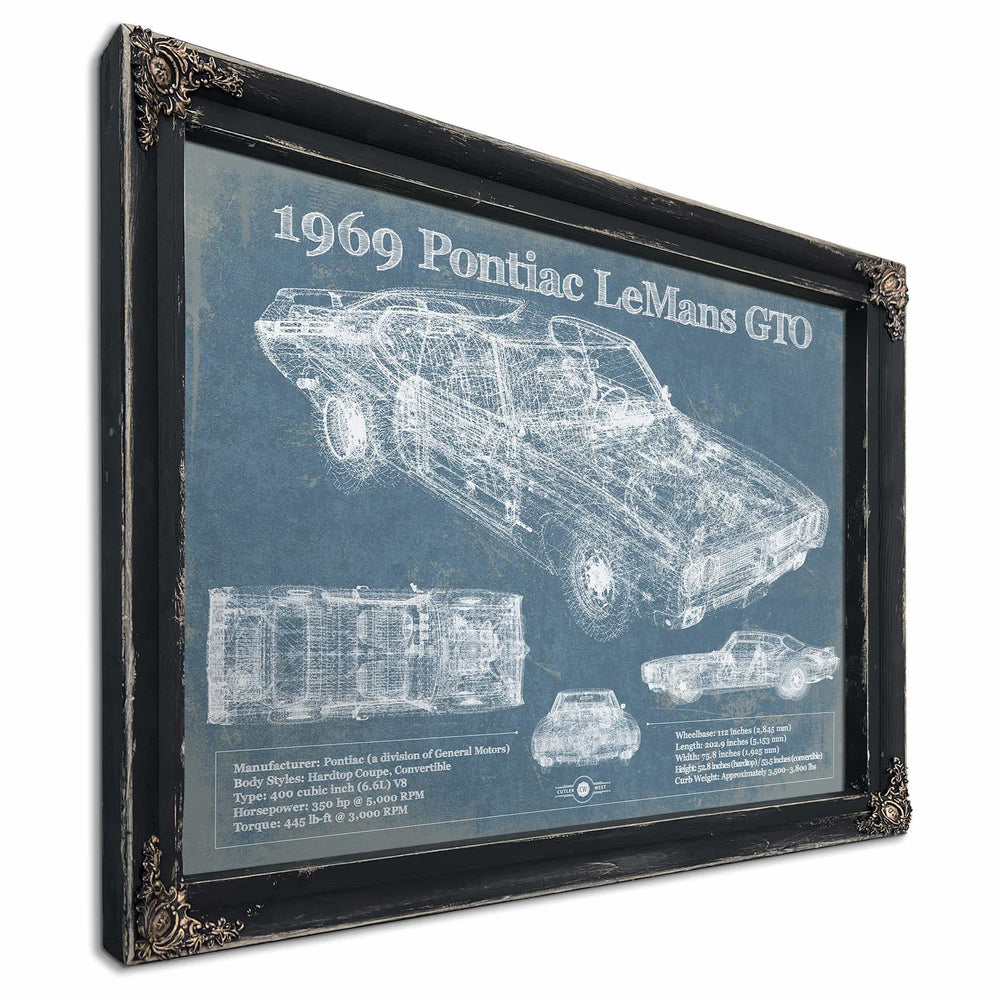 1969 Pontiac LeMans GTO Vintage Auto Print