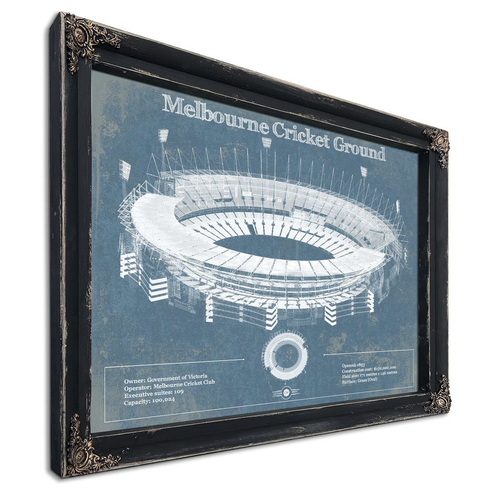 Melbourne Cricket Ground Vintage Australian Football AFL Stadium Print