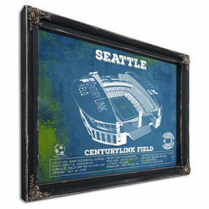 Seattle Sounders F.C. - Vintage Century Link Field MLS Soccer Print