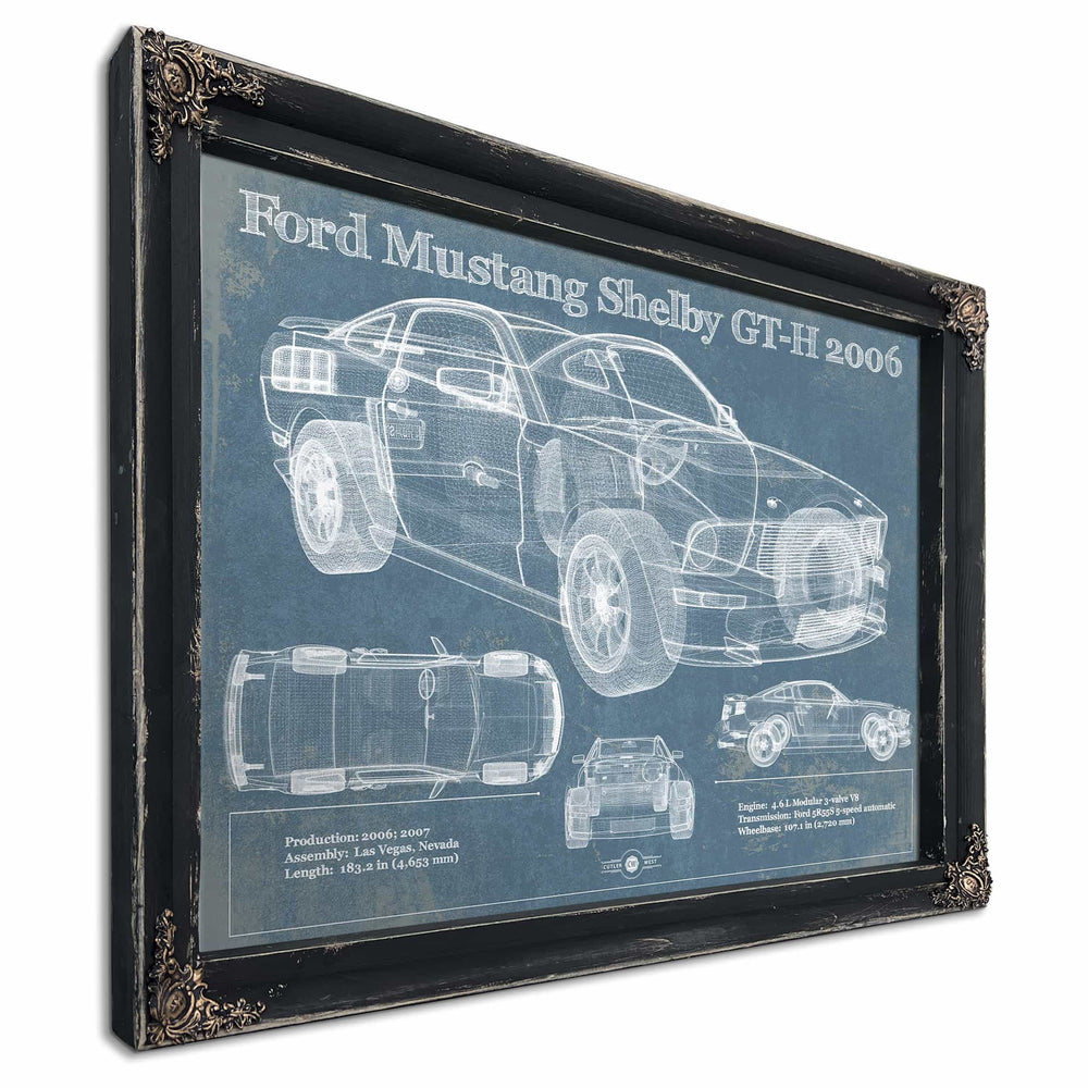 Ford Mustang Shelby GT-H 2006 Original Blueprint Art