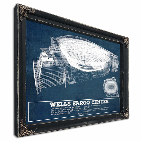 Philadelphia Flyers Wells Fargo Center Philadelphia Seating Chart - Vintage Hockey Print