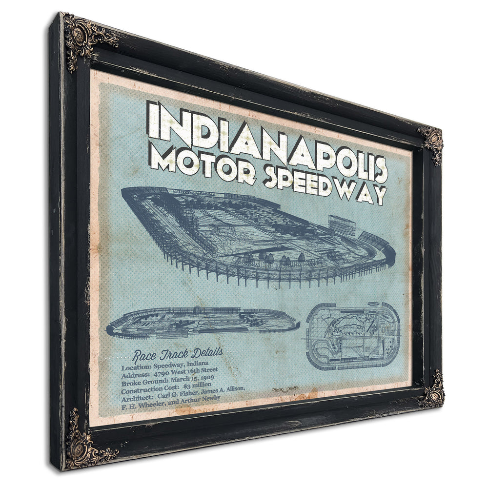 Indianapolis Motor Speedway Blueprint NASCAR Race Track Print