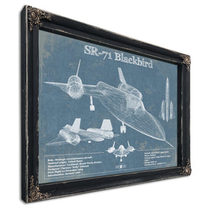 SR-71 Blackbird Black Version - Aircraft Original Military Wall Art