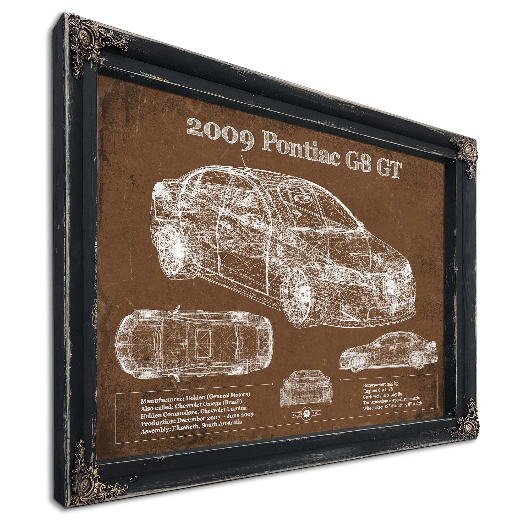 2009 Pontiac G8 GXP Wall Art Print | Cutler West