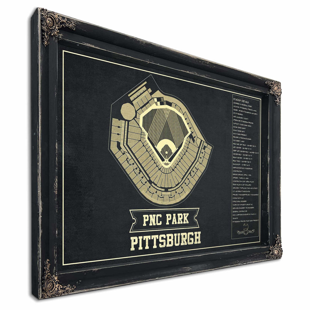 Pittsburgh Pirates - PNC Park Vintage Seating Chart Baseball Print