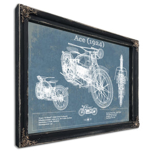 Ace (1924) Blueprint Motorcycle Patent Print
