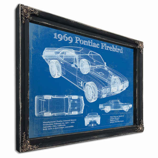1969 Pontiac Firebird 400 Vintage Auto Print