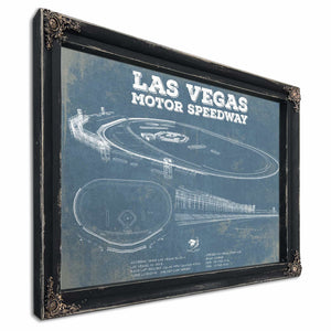 Las Vegas Motor Speedway Blueprint NASCAR Race Track Print