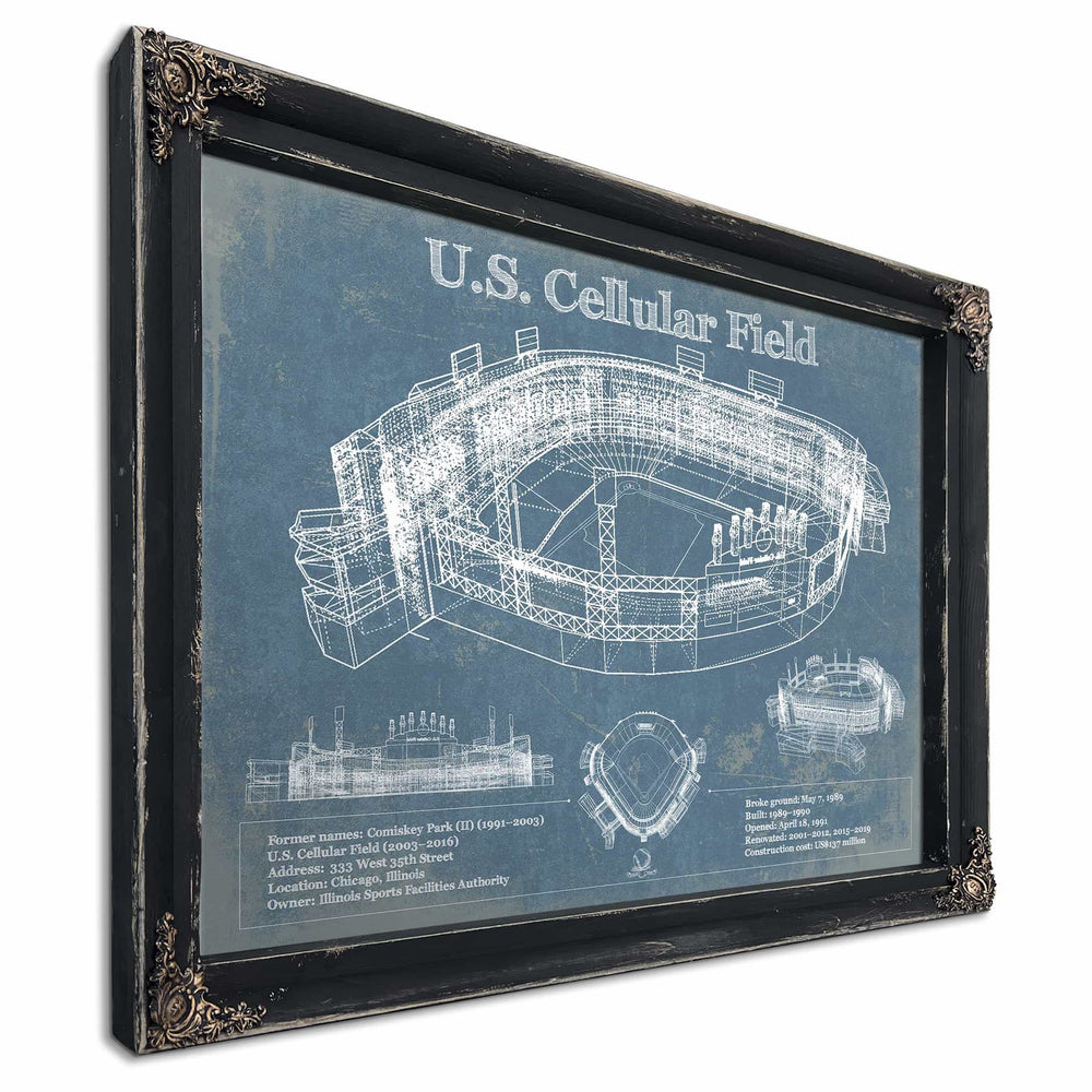 U.S. Cellular Field - Chicago White Sox Vintage Baseball Fan Print