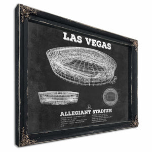 Las Vegas Raiders Allegiant Stadium Vintage Football Print