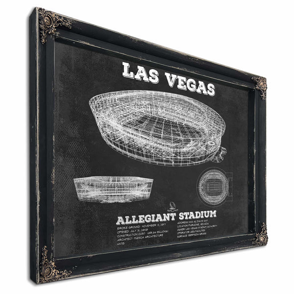 Las Vegas Raiders Allegiant Stadium Vintage Football Print