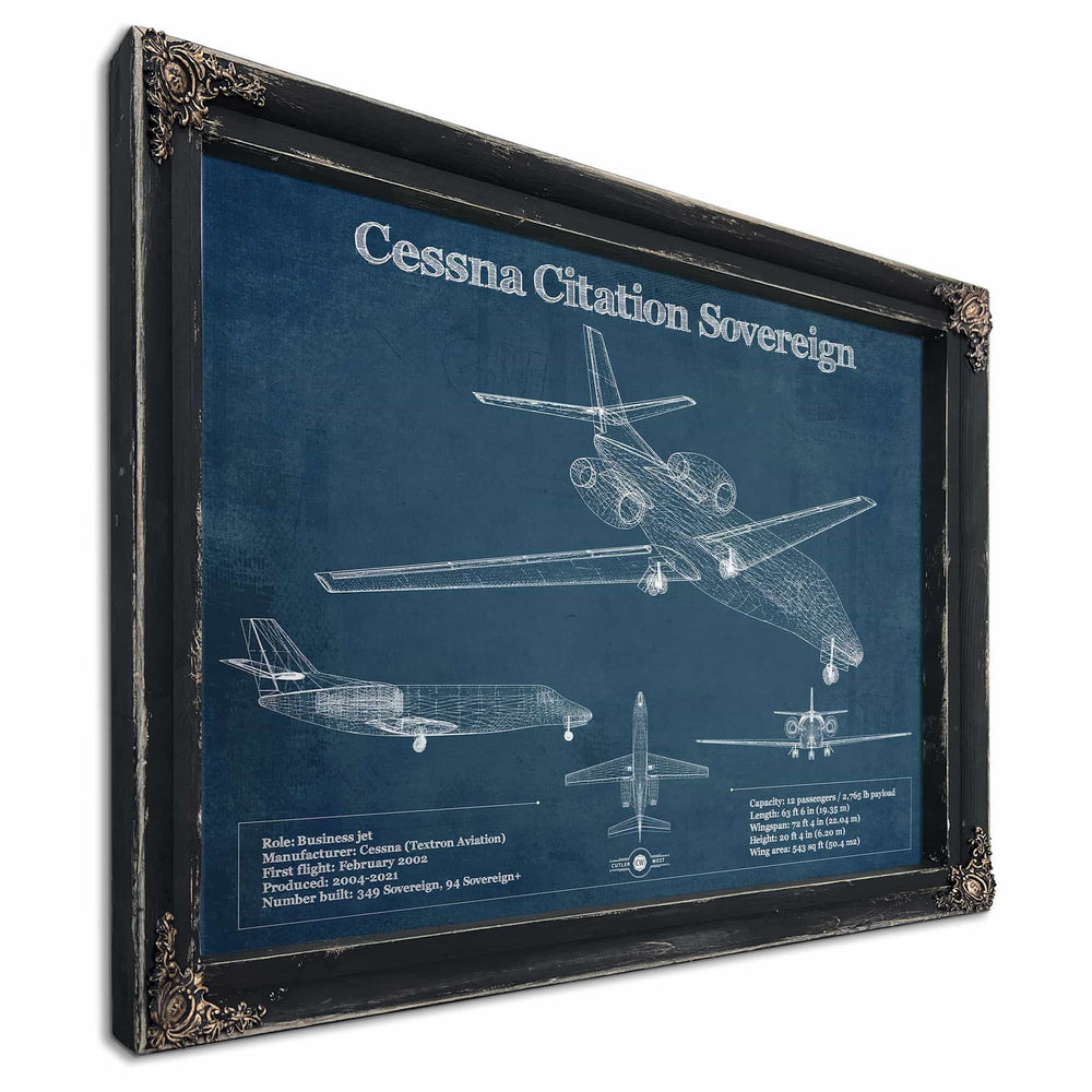 Cessna Citation Sovereign Original Blueprint Art