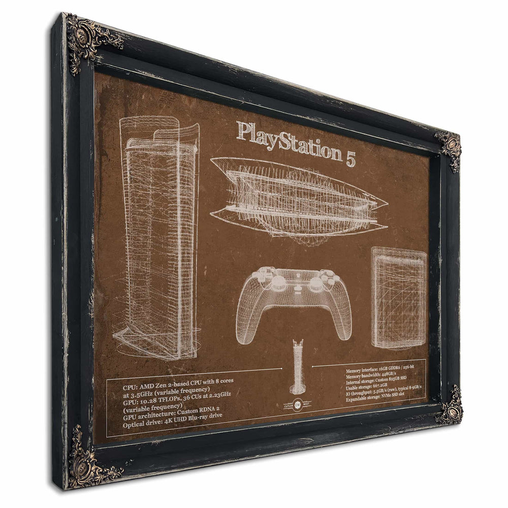 Playstation 5 Blueprint Original Wall Art