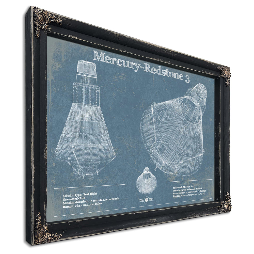 Mercury-Redstone 3 (Freedom 7) NASA Aviation Space Print