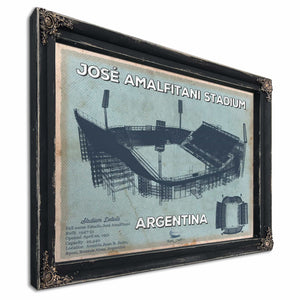 Argentina Rugby - Vintage JosÃ© Amalfitani Stadium Print