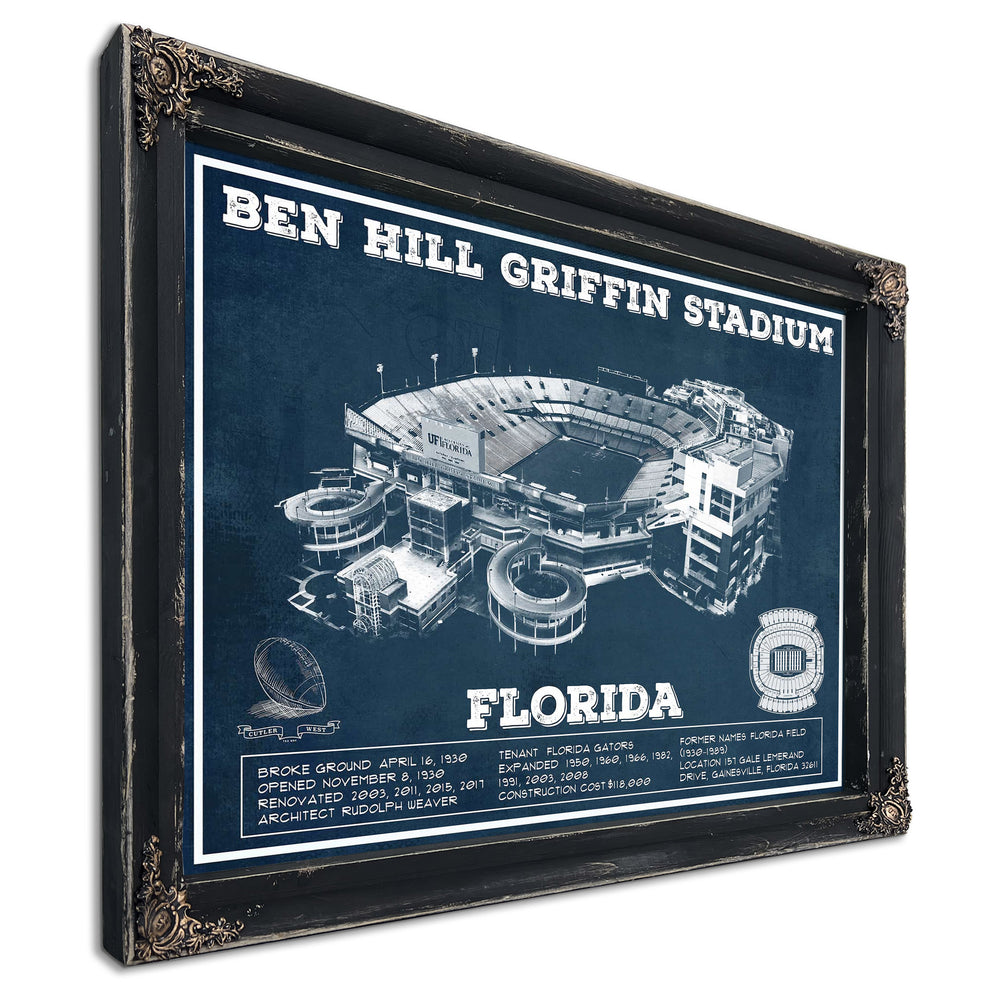 Ben Hill Griffin Stadium Art - University of Florida Gators Vintage Stadium Art Print