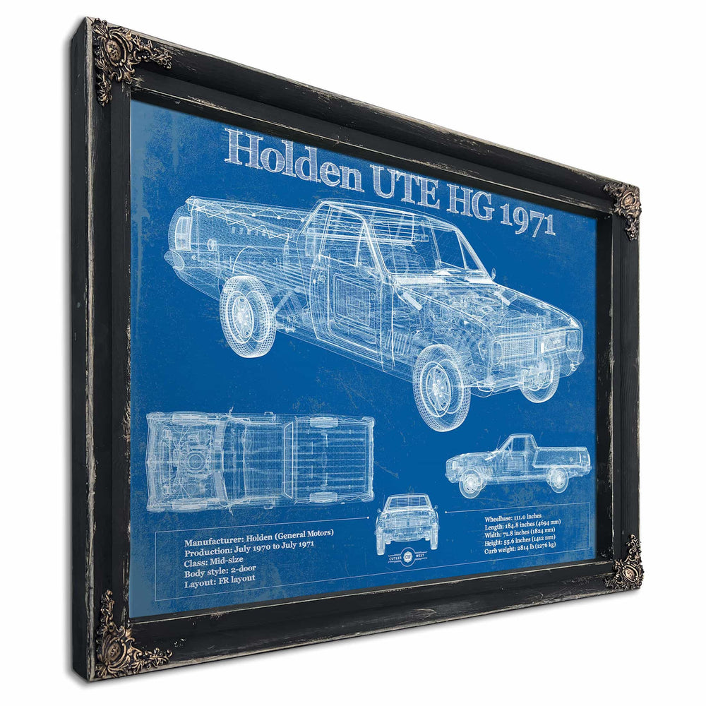 1971 Holden HG Belmont ute Vintage Auto Print
