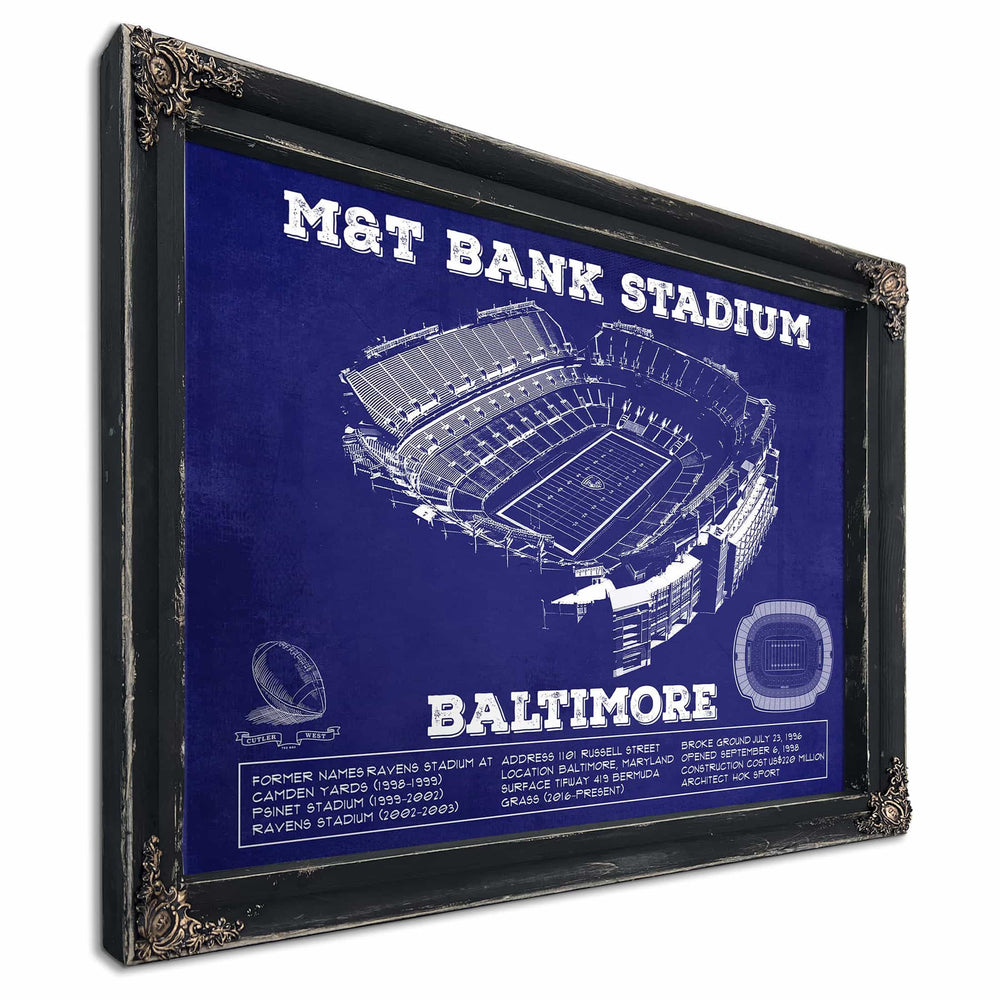 Baltimore Ravens - M&T Bank Stadium - Vintage Football Team Color Print