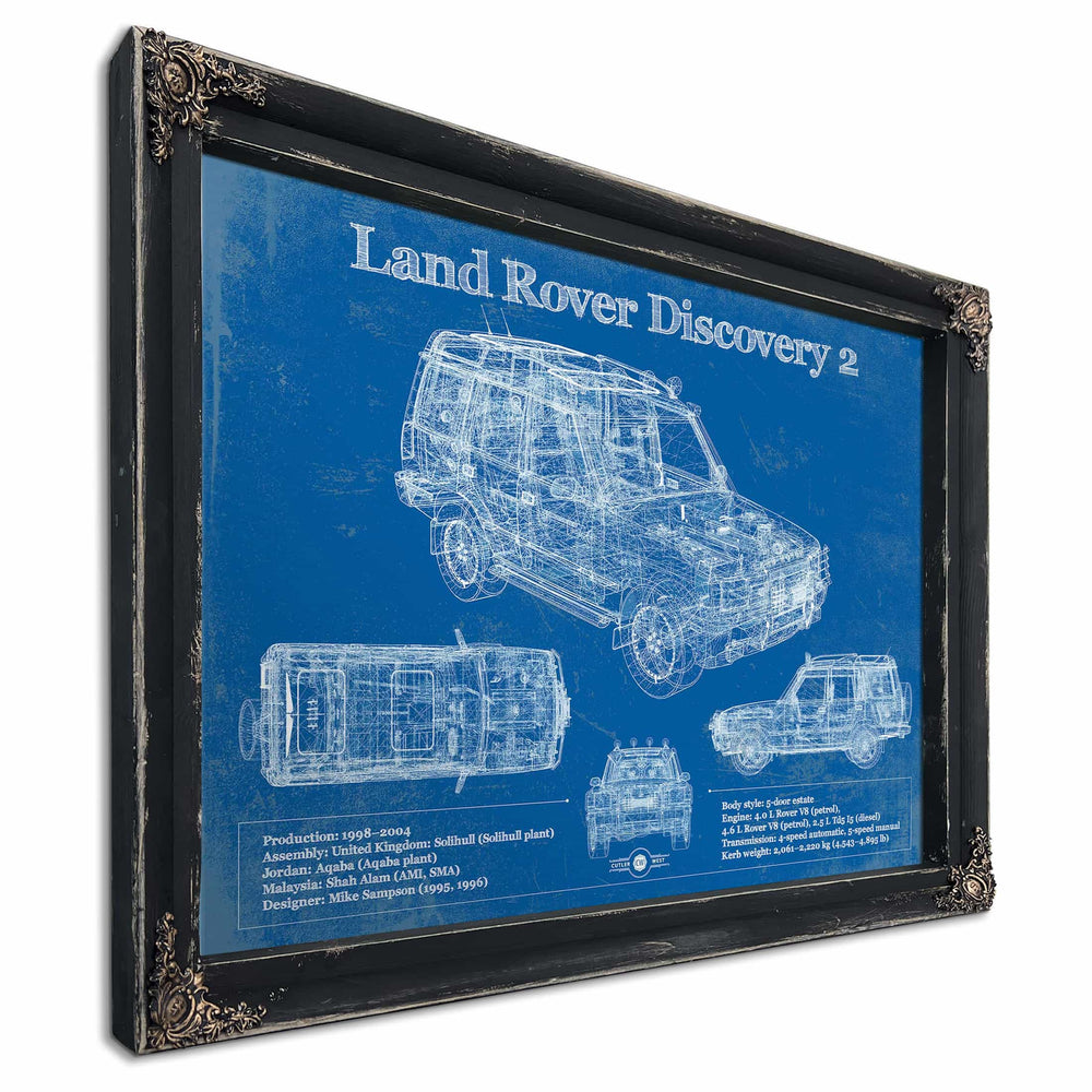 Land Rover Discovery Series 2 Blueprint Vintage Auto Patent Print