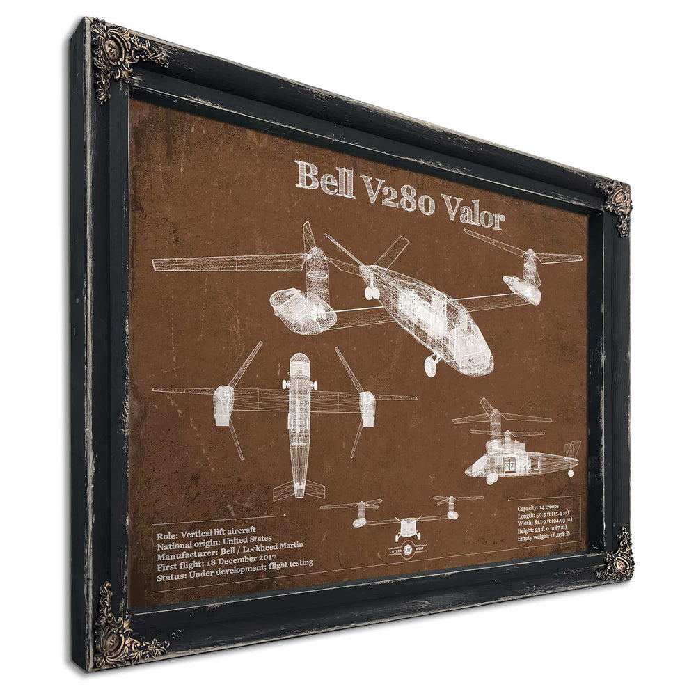 Bell V280 Valor Future Vertical Lift Vintage Blueprint