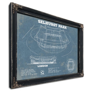 Selhurst Park Stadium A New Crystal Palace Blueprint Vintage Soccer Print