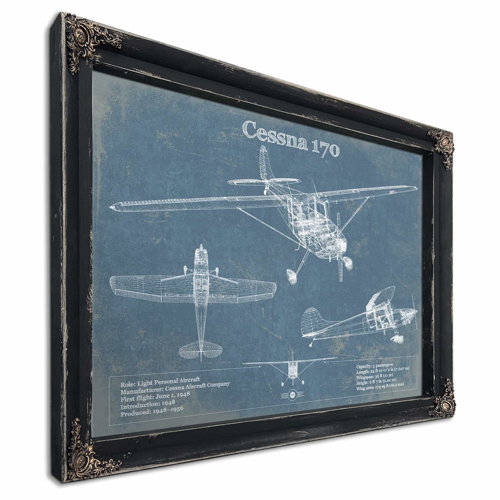 Cessna 170 Original Blueprint Art