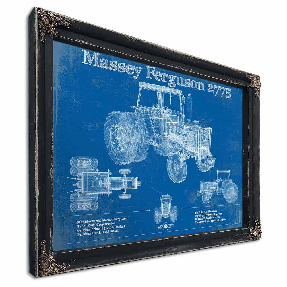 1978 Massey Ferguson 2775 Tractor Vintage Blueprint Auto Print