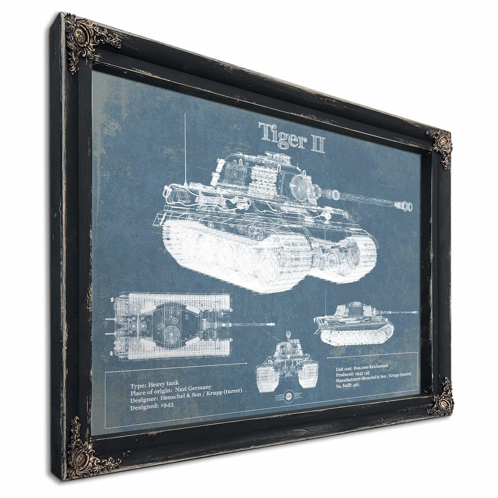 Tiger II Vintage German Tank Military Print