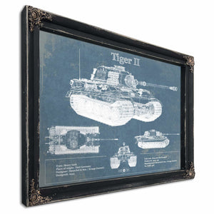 Tiger II Vintage German Tank Military Print