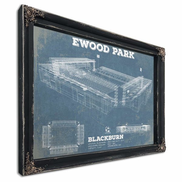 Blackburn Rovers FC Vintage Ewood Park Soccer Print