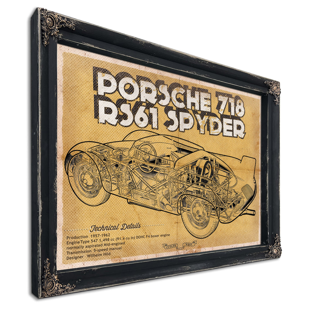 Porsche 718 Spyder Racing Sports Car Print