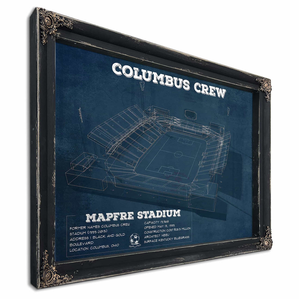 Columbus Crew Soccer -MAPFRE Stadium Vintage Soccer Print