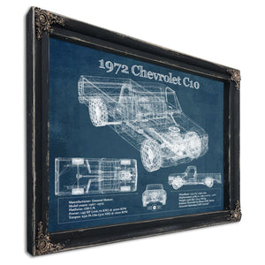 1972 Chevrolet C10 Vintage Blueprint Auto Print